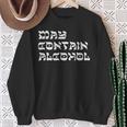 May Contain Alcohol Warning Happy Purim Costume Party Sweatshirt Gifts for Old Women
