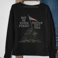 May We Never Forget Freedom Isnt Free Usa Flag Veteran Sweatshirt Gifts for Old Women