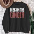 Mc1r Dibs On The Ginger Redhead Sweatshirt Gifts for Old Women