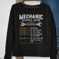 Mechanic Hourly Rate Labor Rates Co Workers Car Lover Sweatshirt Gifts for Old Women