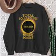 Medway Maine Total Solar Eclipse 2024 Sweatshirt Gifts for Old Women
