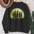 Meerkat Surikate Scharrtier Moon Sweatshirt Geschenke für alte Frauen