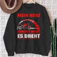 Mein Herz Schlägt Nicht Es Dreh- Motorcycle Biker Sweatshirt Geschenke für alte Frauen