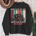 Mein Papa Ist Der Beste Lkw Driver Der Welt Papa Retro Sweatshirt Geschenke für alte Frauen