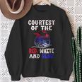Men's Courtesy Red White And Blue Sweatshirt Gifts for Old Women