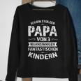 Men's Ich Bin Stolzer Papa Von 3 Kinder Papa 3 Black Sweatshirt Geschenke für alte Frauen