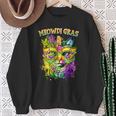 Meowdi Gras Mardi Gras Cat Lover New Orleans Louisiana Usa Sweatshirt Gifts for Old Women