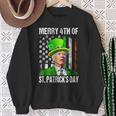 Merry 4Th Of St Patrick's Day Joe Biden Leprechaun Hat Sweatshirt Gifts for Old Women