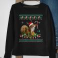 Merry Xmas Squirrel Christmas Xmas Christmas Lights Ugly Sweatshirt Gifts for Old Women