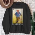 Mexican Lottery Cards Lotto Mexicana Bingo Loto El Negrito Sweatshirt Gifts for Old Women