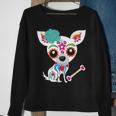 Mexican Sugar Skull Chihuahua Sweatshirt Gifts for Old Women