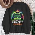 Mexico Total Solar Eclipse 2024 Video Game Gamer Sweatshirt Gifts for Old Women