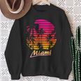 Miami 80S Summer Beach Palm Sunset Sweatshirt Geschenke für alte Frauen