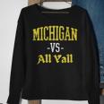 Michigan Vs All Y'all Throwback Vintage Sweatshirt Gifts for Old Women