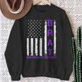 Military Child Us Flag Born Resilient And Tough Brat Sweatshirt Gifts for Old Women