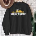 Milwaukee Baseball Vintage Minimalist Retro Baseball Lover Sweatshirt Gifts for Old Women