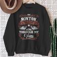 Minton Blood Runs Through My Veins Vintage Family Name Sweatshirt Gifts for Old Women