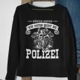 Mit den Söhnen Odins Rufen Wir Keine Polizei Sweatshirt Schwarz für Männer Geschenke für alte Frauen