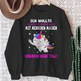 Was Mit Menschen Machen Unicorn Saying Sweatshirt Geschenke für alte Frauen