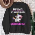 Was Mit Menschen Machen Unicorn Saying Sweatshirt Geschenke für alte Frauen