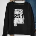 Mobile Area Code 251 State Of Alabama Hometown Souvenir Sweatshirt Gifts for Old Women