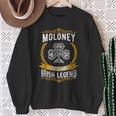 Moloney Irish Name Vintage Ireland Family Surname Sweatshirt Gifts for Old Women