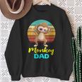 Monkey Dad Lovers Daddy Fathers Sweatshirt Gifts for Old Women