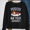 Monkey Positiv Auf Müde Getestet Monkey Black S Sweatshirt Geschenke für alte Frauen