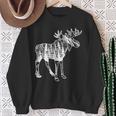 Moose Sighting Forest Minnesota State Sweatshirt Gifts for Old Women