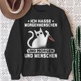 Morgenmuffel Morgen Und Menschen Ich Hasse Morgenschen Sweatshirt Geschenke für alte Frauen