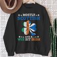 Mostly Scottish And A Wee Bit Irish St Patrick Day Sweatshirt Gifts for Old Women