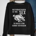 With Motorradfahren Ist Wie Sex Motif Sweatshirt Geschenke für alte Frauen