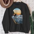 Mountain Climber Boulder Sports Hobby Retro Rock Climbing Sweatshirt Gifts for Old Women