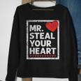 Mr Steal Your Heart Valentines Day Love Boys Sweatshirt Gifts for Old Women