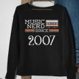 Music Nerd Since 2007 13Th Birthday Music Lover Musical Sweatshirt Gifts for Old Women