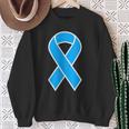 National Foster Care Month Blue Ribbon In Corner Sweatshirt Gifts for Old Women
