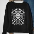 Nature Witch Skull And Death's Head Moth Moons & Crystals Sweatshirt Gifts for Old Women