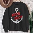 Nauti Buoy Boating Fun Lake Life Sailboat Motor Boat Sweatshirt Gifts for Old Women