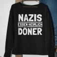 Nazis Essen Heimlich Döner Gegen Nazis Sayings Sweatshirt Geschenke für alte Frauen