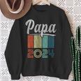 Neuer Papa Frischgebackener Papa Papa 2024 Sweatshirt Geschenke für alte Frauen