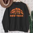 New York City Skyline New York Basketball Fan Jersey Sweatshirt Gifts for Old Women