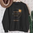 New York Totality Total Solar Eclipse April 8 2024 Sweatshirt Gifts for Old Women