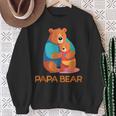 Niedlicher Papa Bär Sohn Und Tochteratertag Sweatshirt Geschenke für alte Frauen