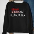 No Mag Klugscheißer Grammatik Besserwisser German Language Sweatshirt Geschenke für alte Frauen