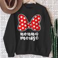 Nonna Mouse Family Vacation Bow Sweatshirt Gifts for Old Women
