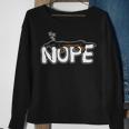 Nope Lazy Dachshund Dog Lover Sweatshirt Gifts for Old Women