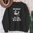 Norddeutschheimat Ist Da Wo Die Seagull Pupt Coast Nordkind Sweatshirt Geschenke für alte Frauen