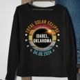 North America Total Solar Eclipse 2024 Idabel Oklahoma Usa Sweatshirt Gifts for Old Women