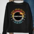 North America Total Solar Eclipse 2024 Pennsylvania Usa Sweatshirt Gifts for Old Women