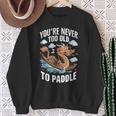 Nunca Eres Demasiadoiejo Para Remar Dragon Boat Racing Team Men Camisa de entrenamiento Regalos para ancianas